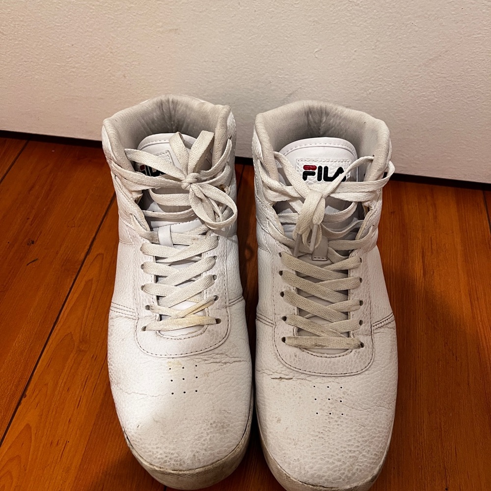 Fila White High-Top Sneakers men’s size 10.5
